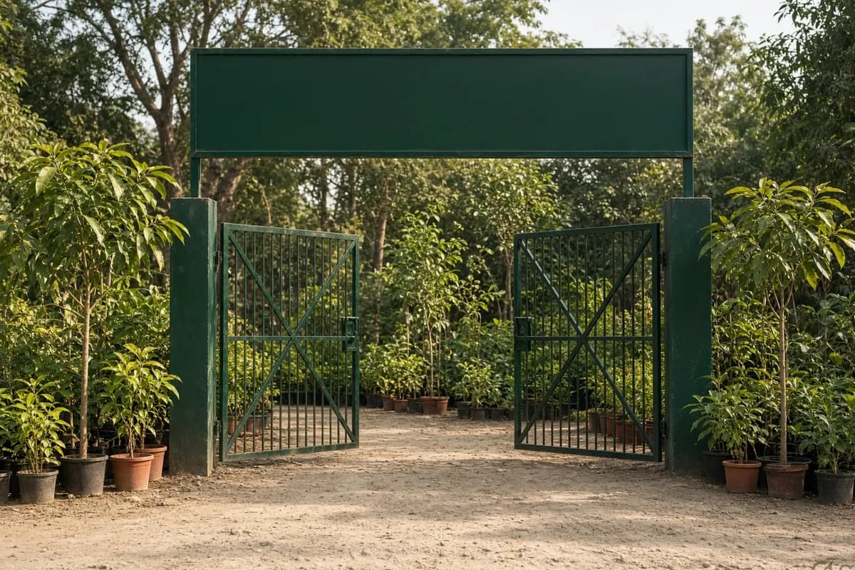 नर्सरी का हरा गेट